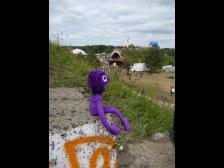 Blick auf die Datscha.  