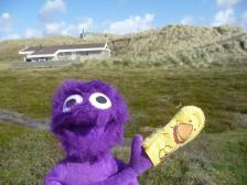 Mit Finger... Handpuppe.