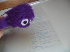 Die "Violetten" findet Knut spontan sympathisch, aber letztlich einigen wir uns doch auf was anderes.