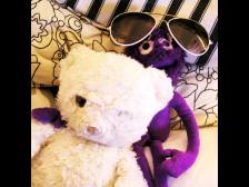 Knut mit seinem einäugigen Buddy Gund 