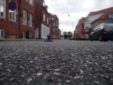 Leere Straßen frühmorgens in Esbjerg. Hat irgendwie was die Unschärfe...