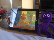 Knut kennt schon alle Mondbär-Folgen auswendig.