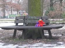 "Schau mal, wir werden fotografiert!"