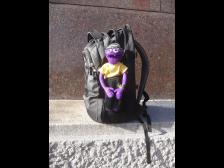 Tobias' neuer Rucksack. Sehr bequem!