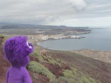 Ich seh unser Hotel! (Blick auf El Médano)