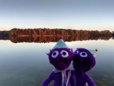 Ist das kalt! Komm Minnie, lass uns heimgehen und Geschenke auspacken!