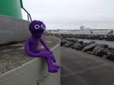 Im Nieselregen gleich mal raus nach Warnemünde