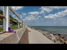 Kurze Pause, mit Blick aufs Meer.